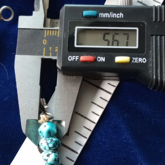 Vintage Turquoise Nugget & Coral Necklace 17.5" Long - Picture 11 of 15